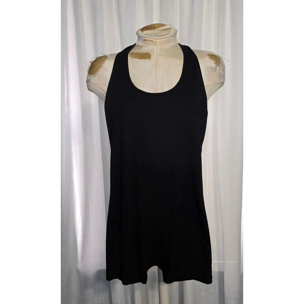 Nasty Gal Black Halter Neck Ribbed Romper Small NEW